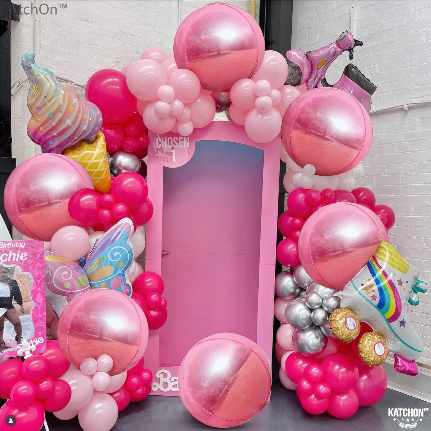 Pack of 12 | Light Pink Mylar Balloons for Flamingo Party Decorations(Light Pink)