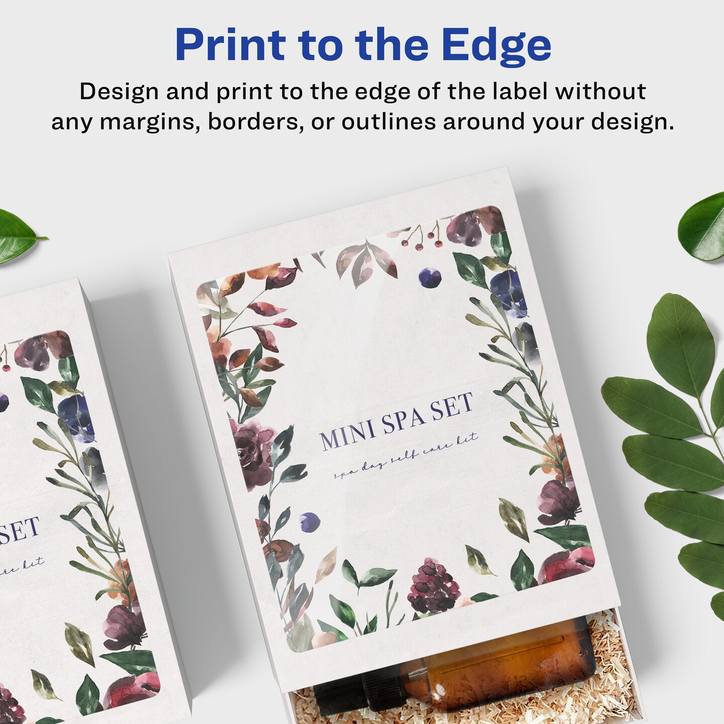 Avery Glossy Clear Rectangle Labels with Sure Feed, 3-1/3" x 4"