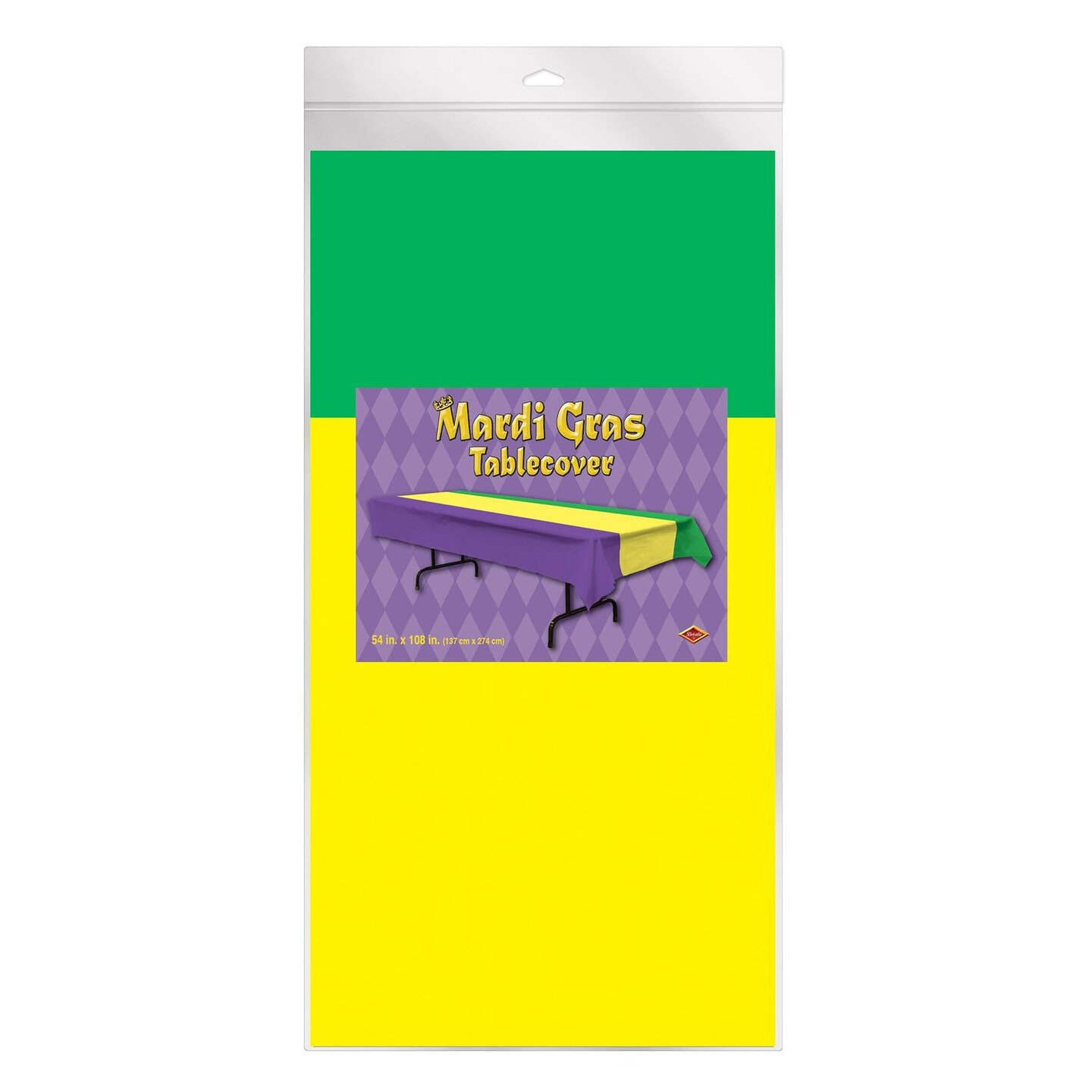 12 Pack Beistle Mardi Gras Tablecover