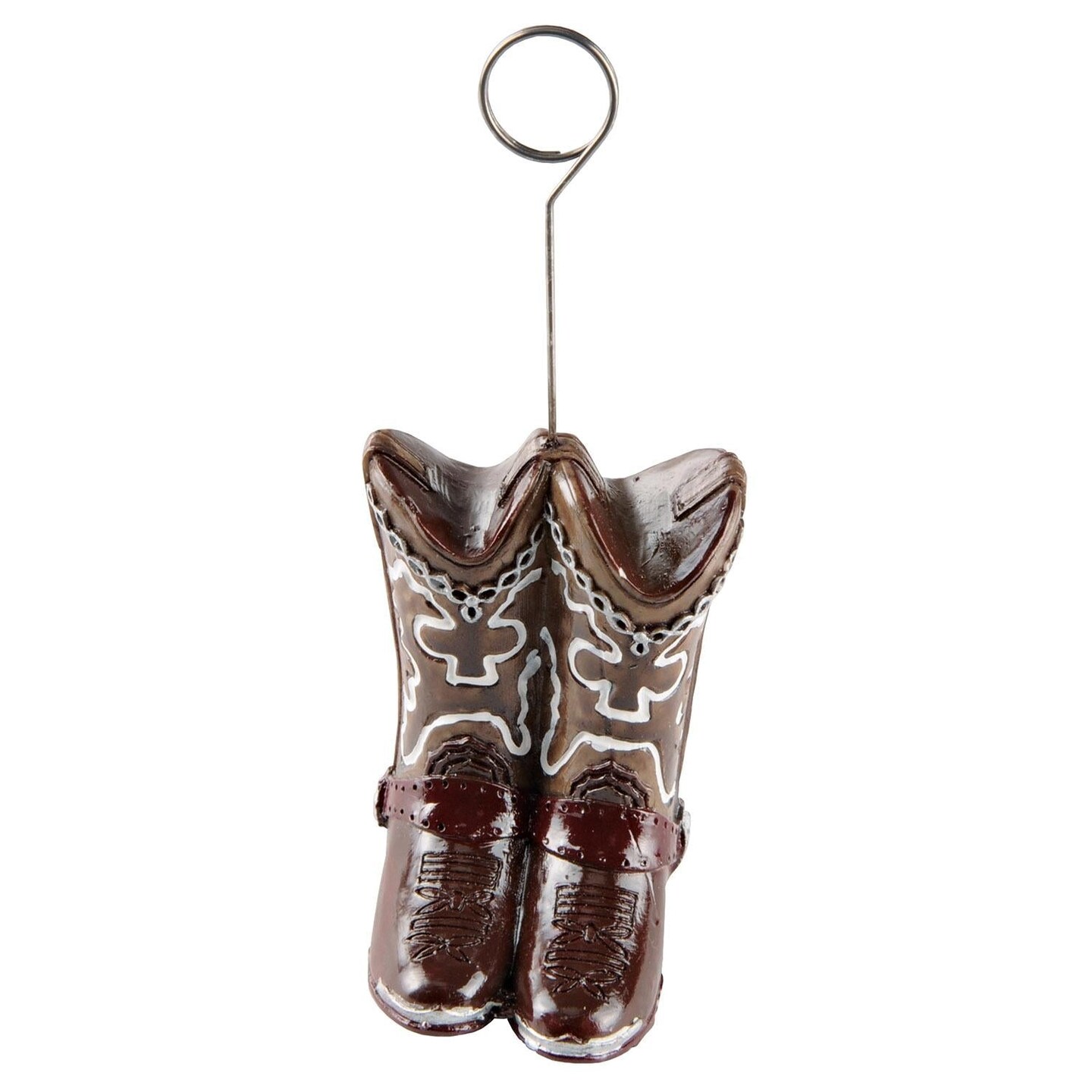 6 Pack Beistle Cowboy Boots Photo/Balloon Holder
