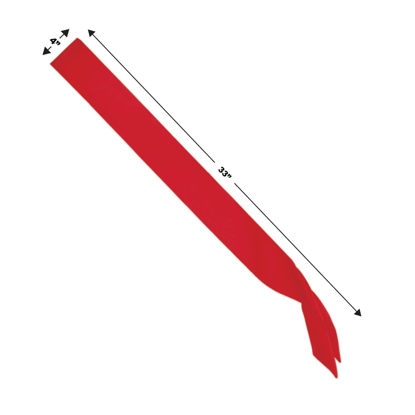 6 Pack Beistle Satin Sash - red