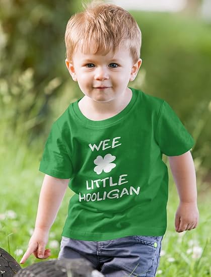 St. Patricks Day Shirt Funny Irish Clover Pattys Toddler Infant Kids T-Shirt