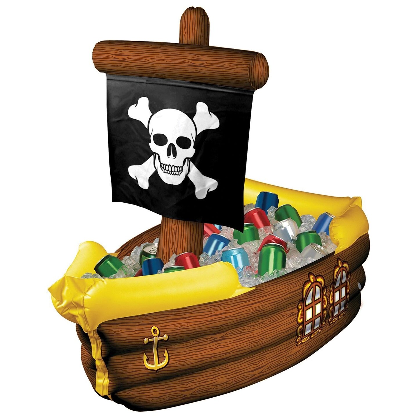 Beistle Inflatable Pirate Ship Party Cooler