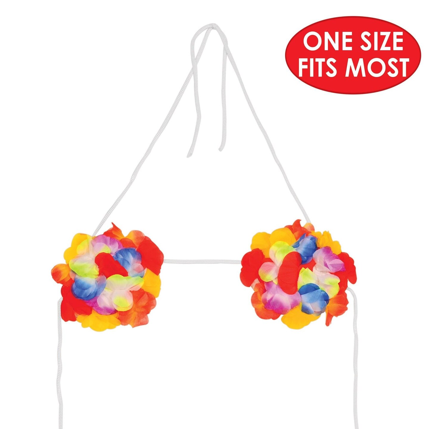 12 Pack Beistle Luau Party Floral Bikini Top
