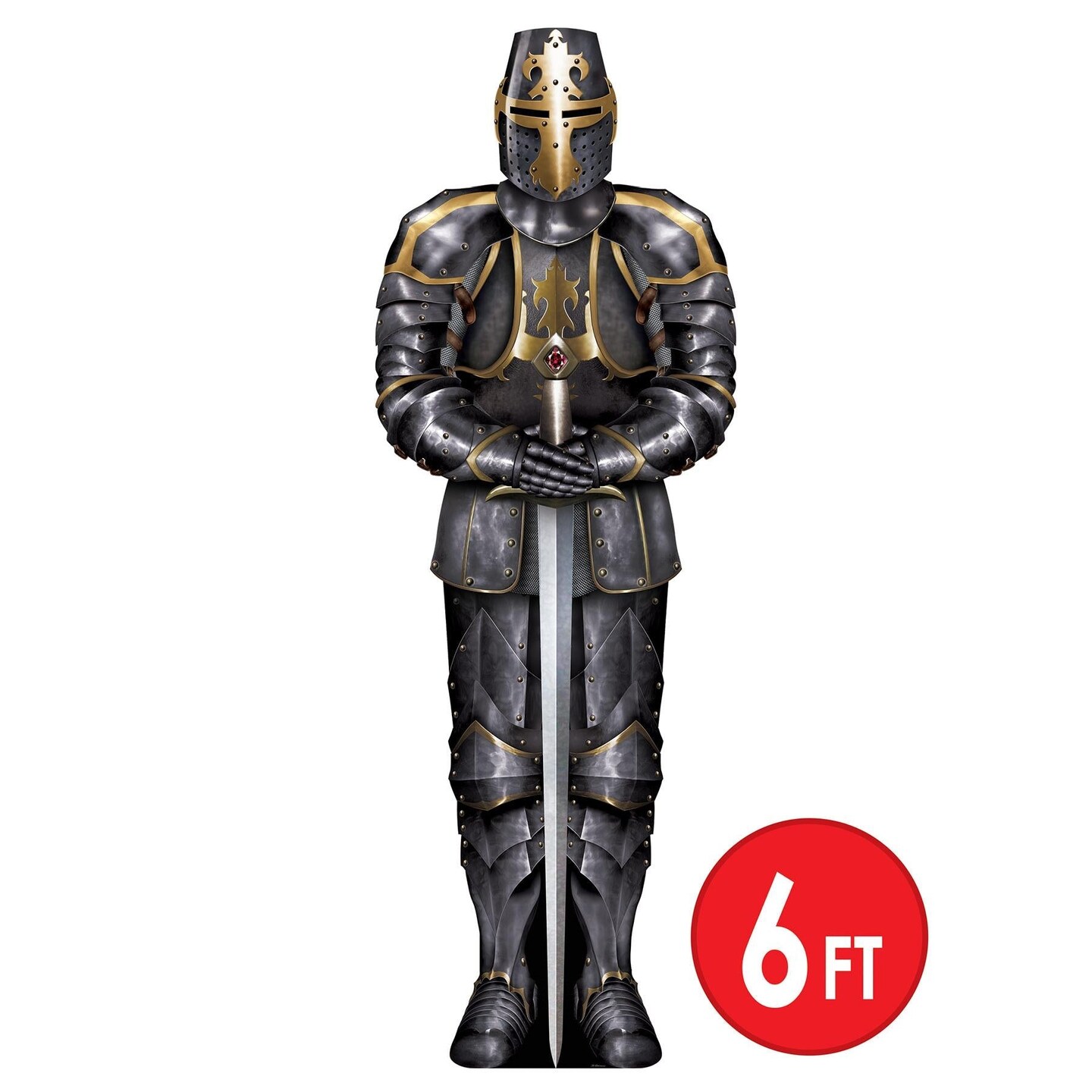 12 Pack Beistle Jointed Black Knight Party Decoration