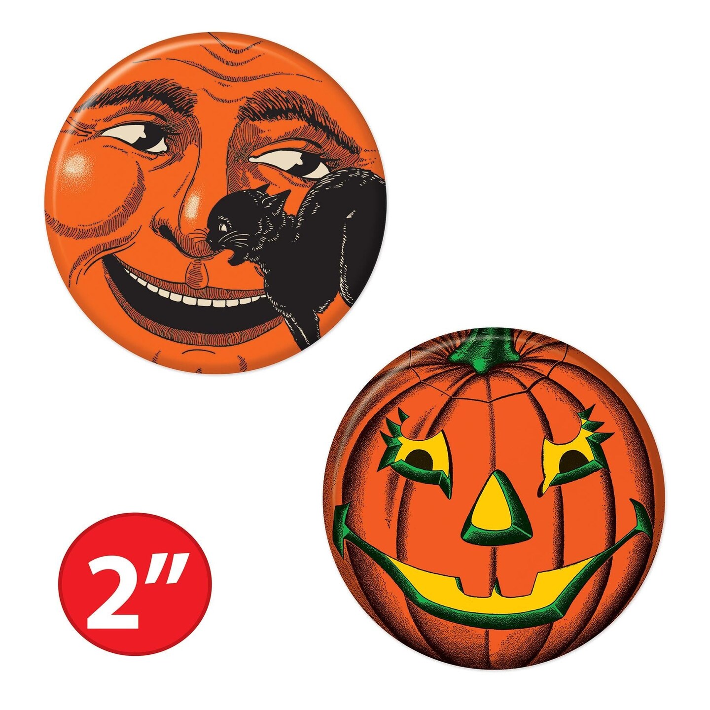24 Pack Beistle Vintage Halloween Buttons