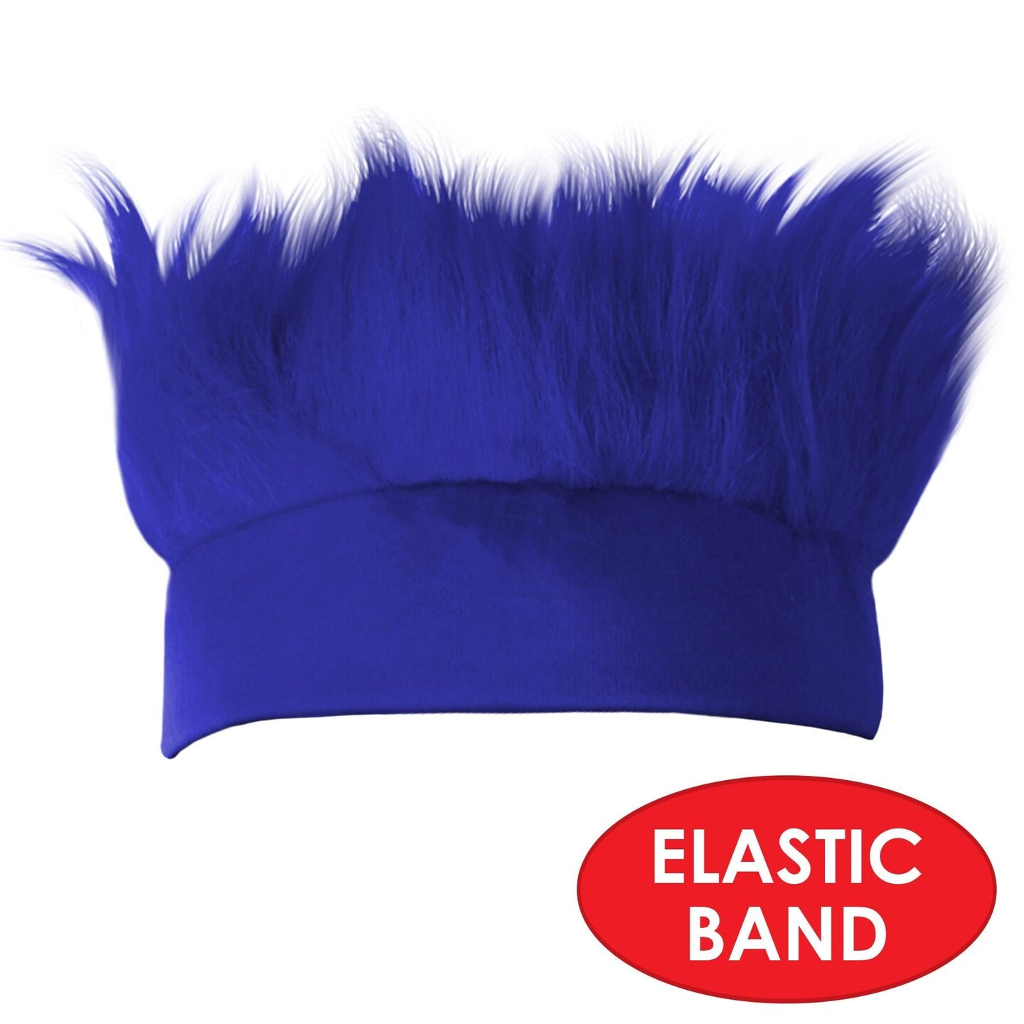 12 Pack Beistle Hairy Party Headband - blue