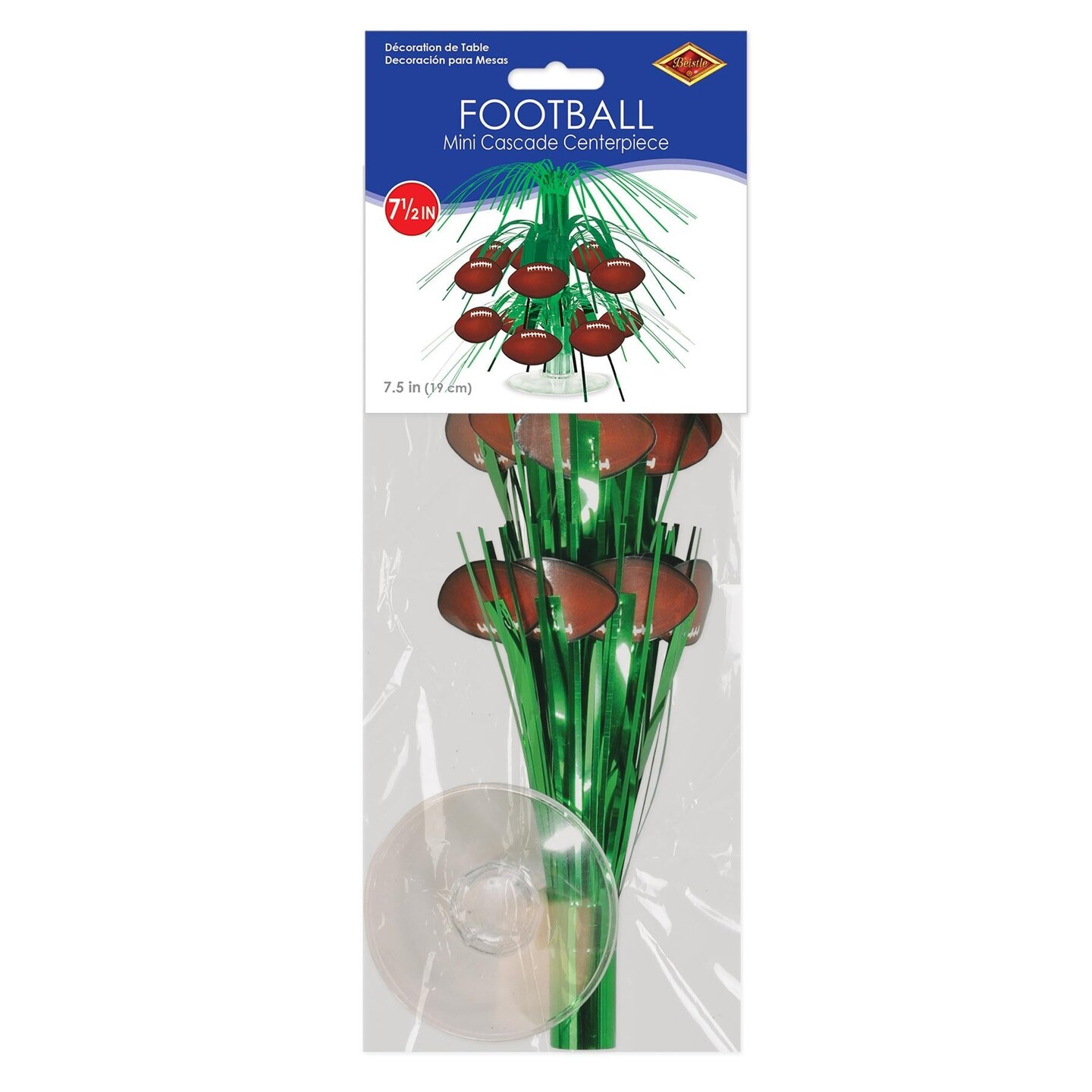 12 Pack Beistle Football Mini Party Cascade Centerpiece