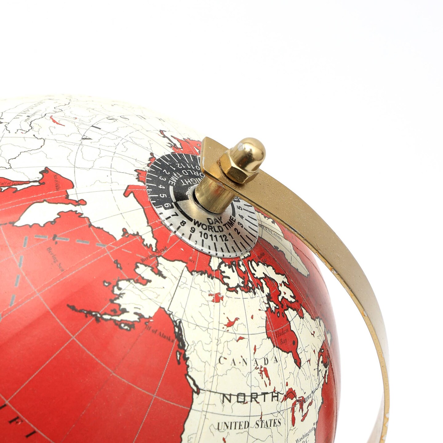 Tabletop Decorative Globe on Aluminum Base-10.75&#x22;(H)