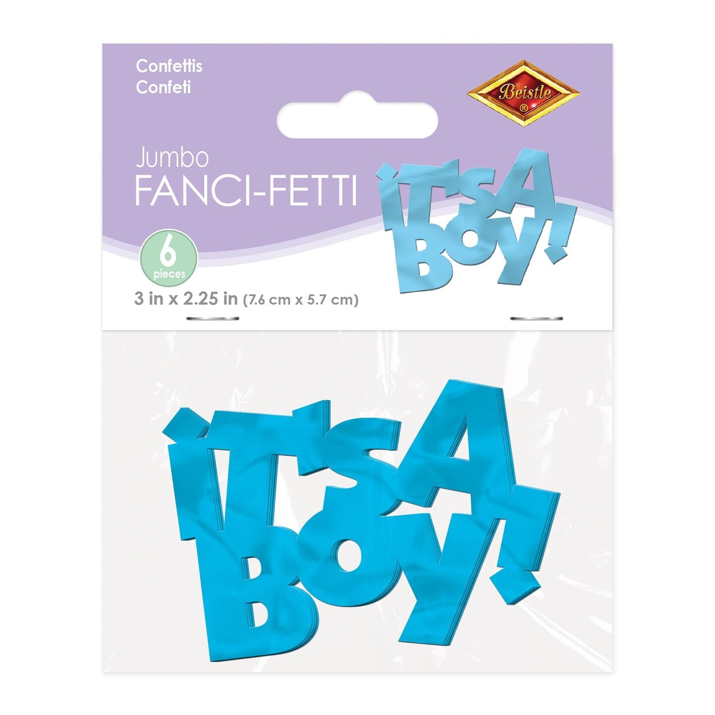 12 Pack Beistle Jumbo It&#x27;s A Boy Confetti