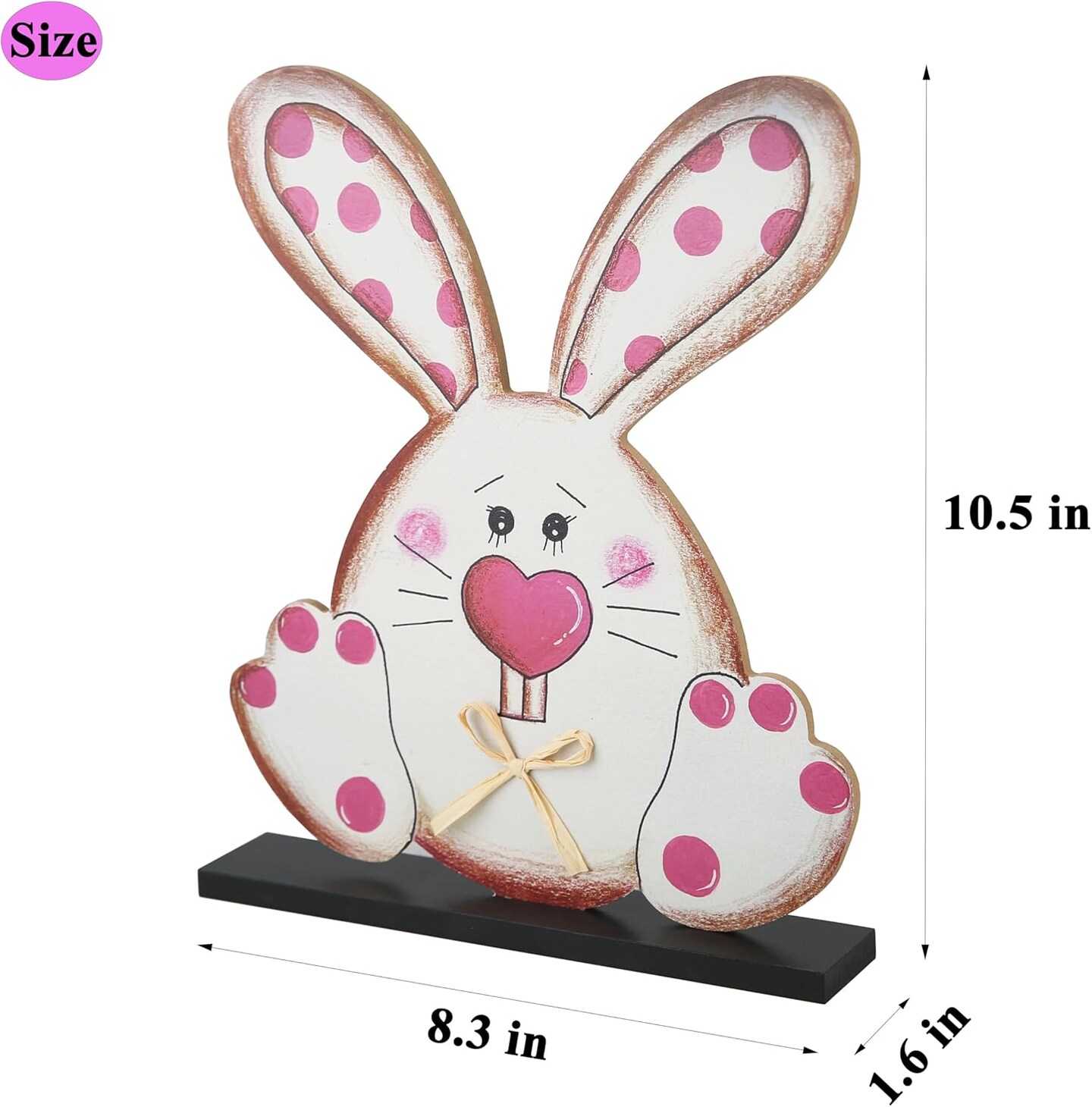 Easter Bunny Wooden Signs Easter Decorations for Home Farmhouse Cute Bunny Easter Decor Table Signs