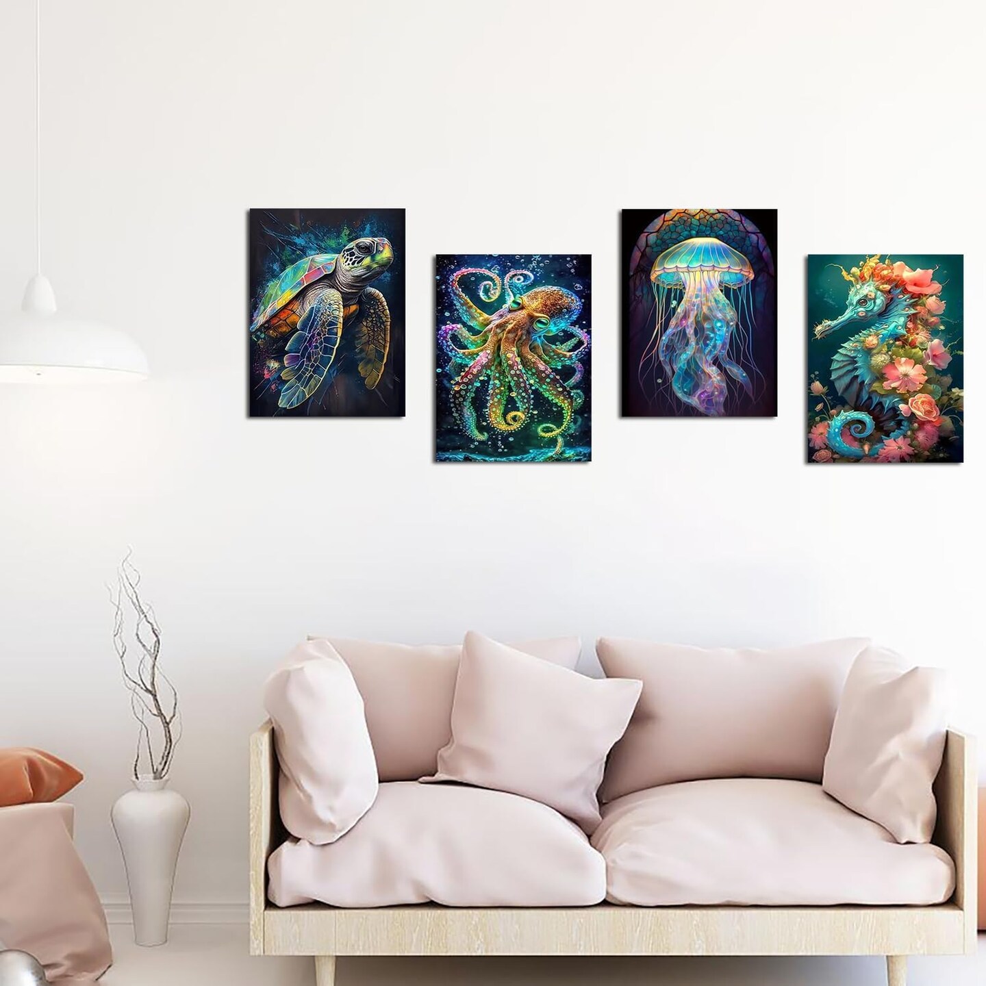 Art 5D Diamond Painting Kits for Adults, DIY Diamond Art Kits for Beginners, Turtle Diamond Dot Kits Gem Arts and Crafts for Living Room