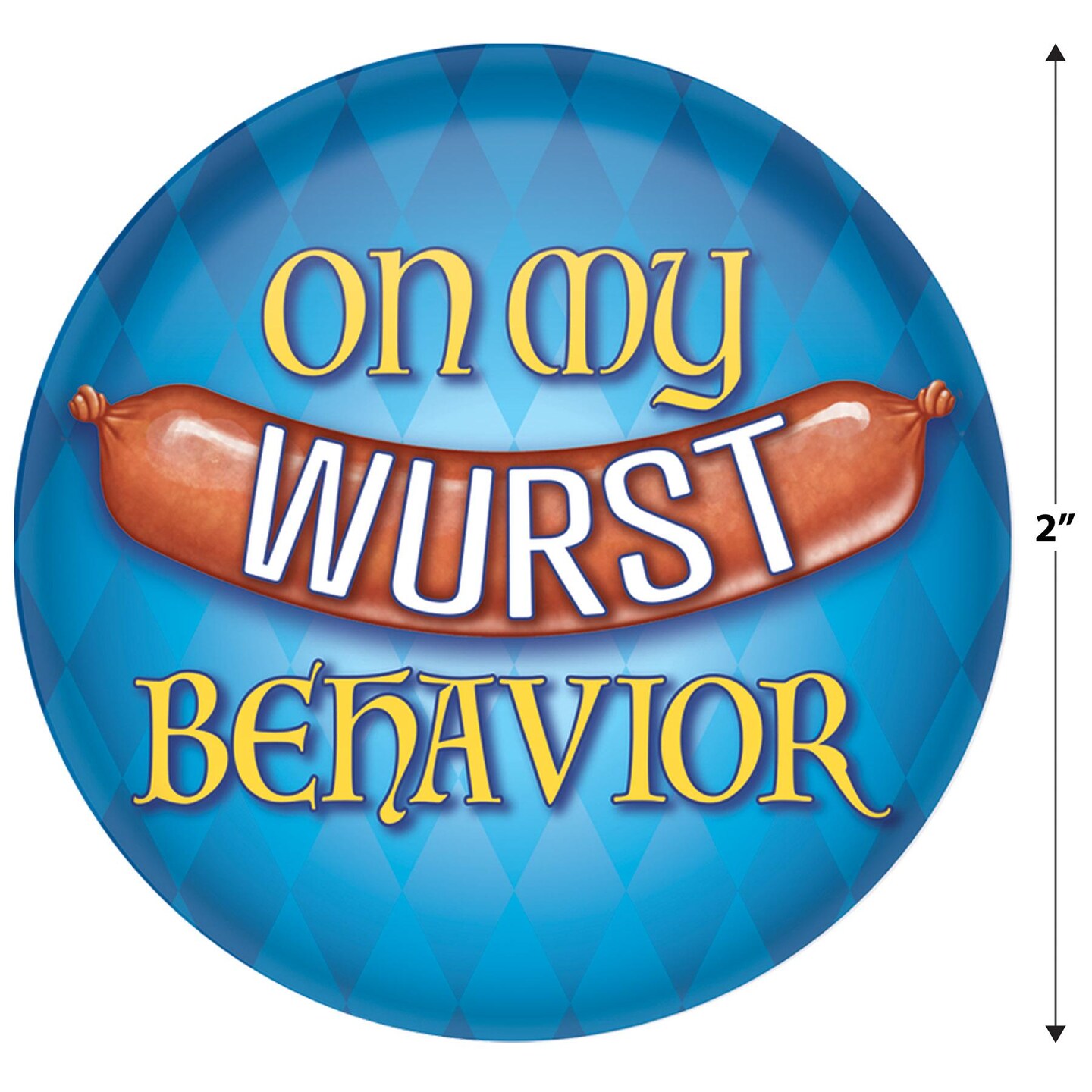 6 Pack Beistle Oktoberfest On My Wurst Behavior Button