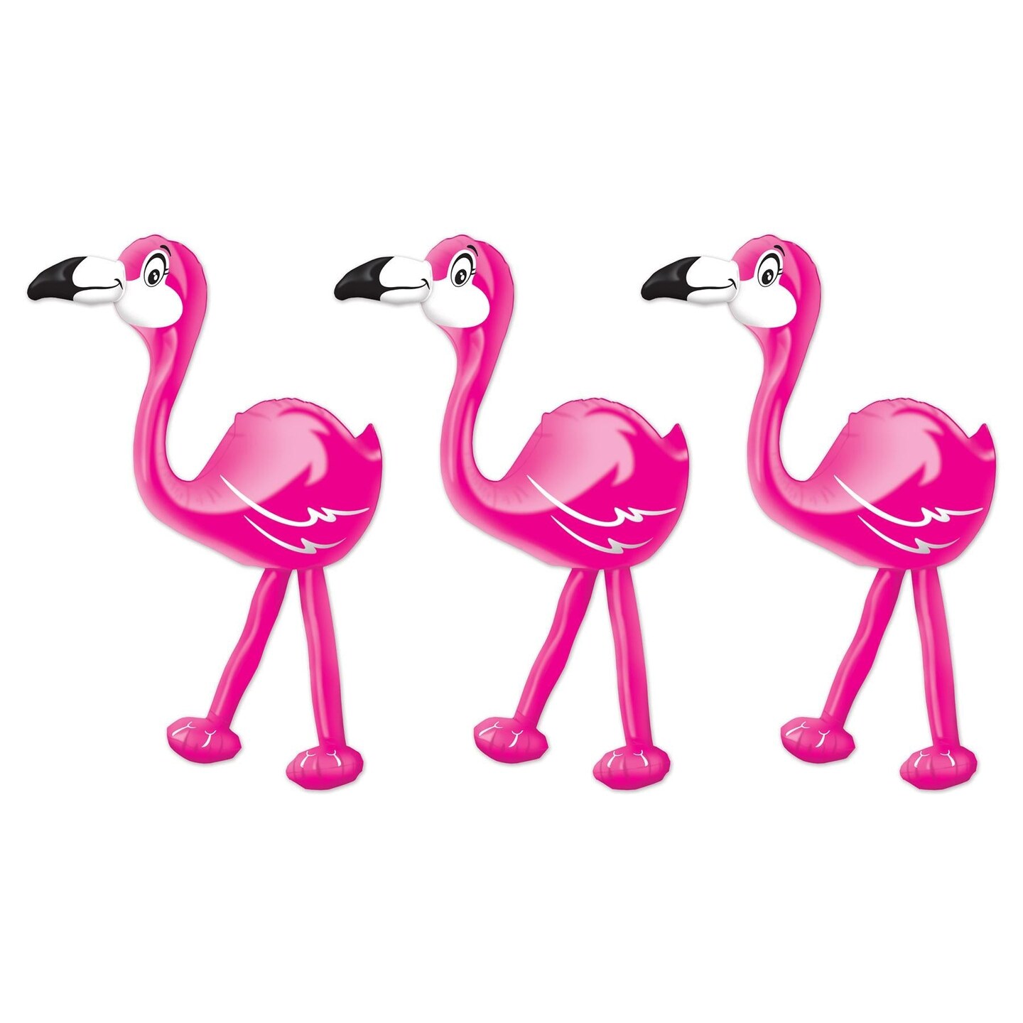 6 Pack Beistle Luau Party Inflatable Flamingo