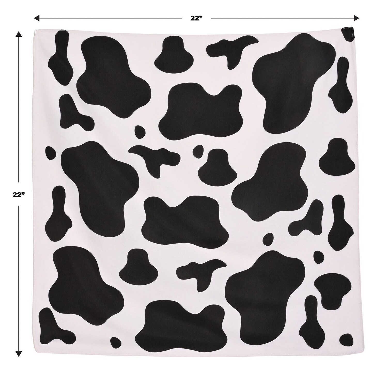 12 Pack Beistle Cow Print Party Bandana