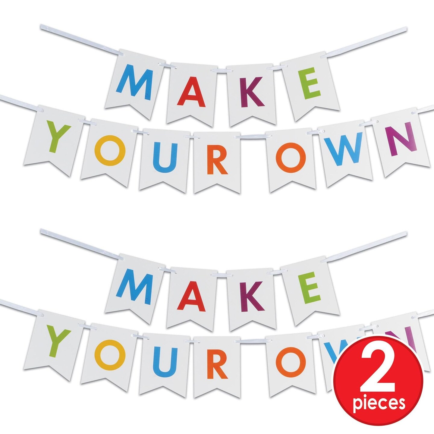 12 Pack Beistle Letter Party Streamer Kit