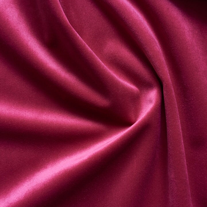 Giselle Velvet Upholstery Fabric 100% Polyester, 55" Wide, Flame Resistant & Durable