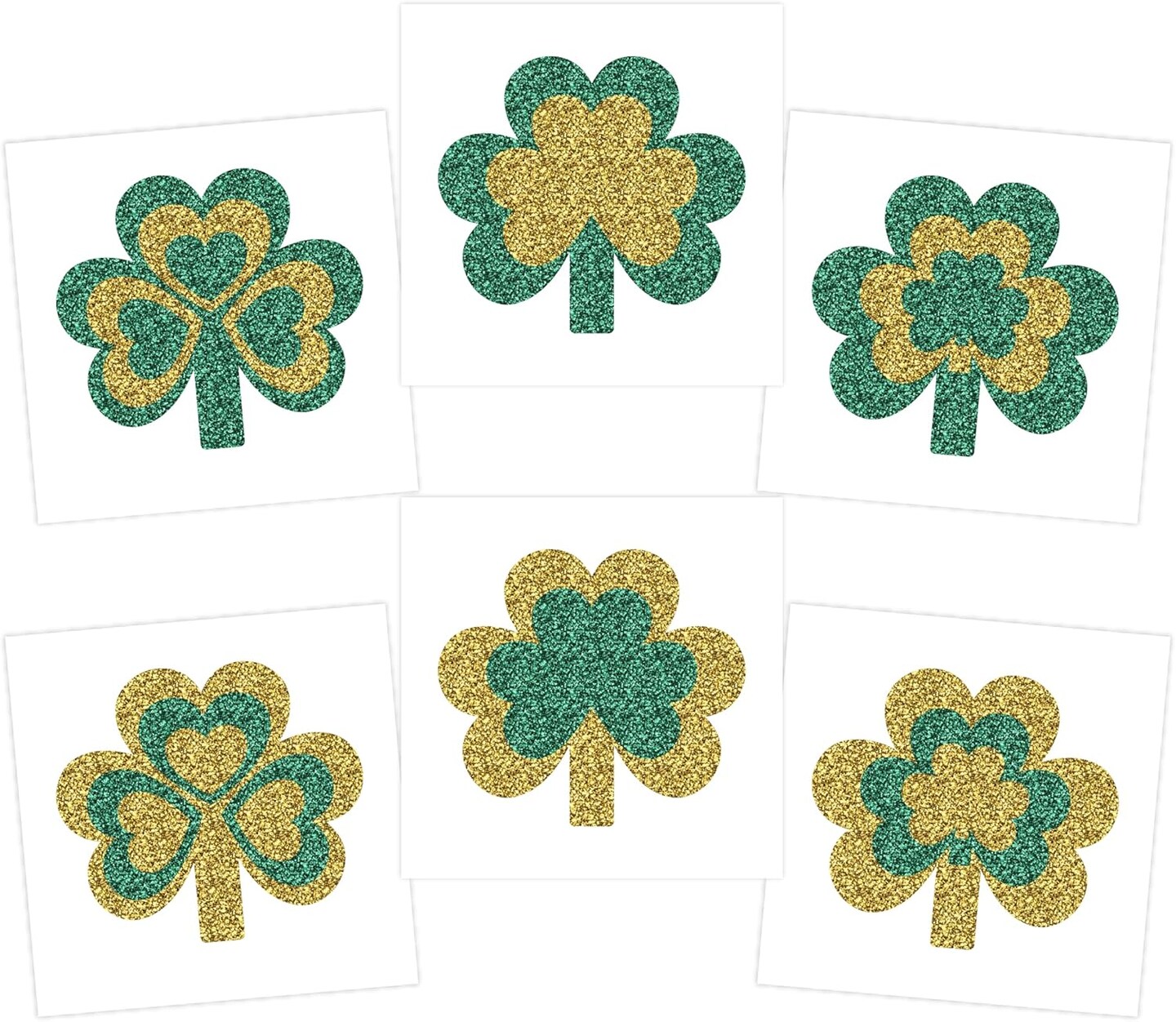 Shamrock Tattoos Individually Wrapped Bulk, St Patricks Day Tattoos, Party Favors