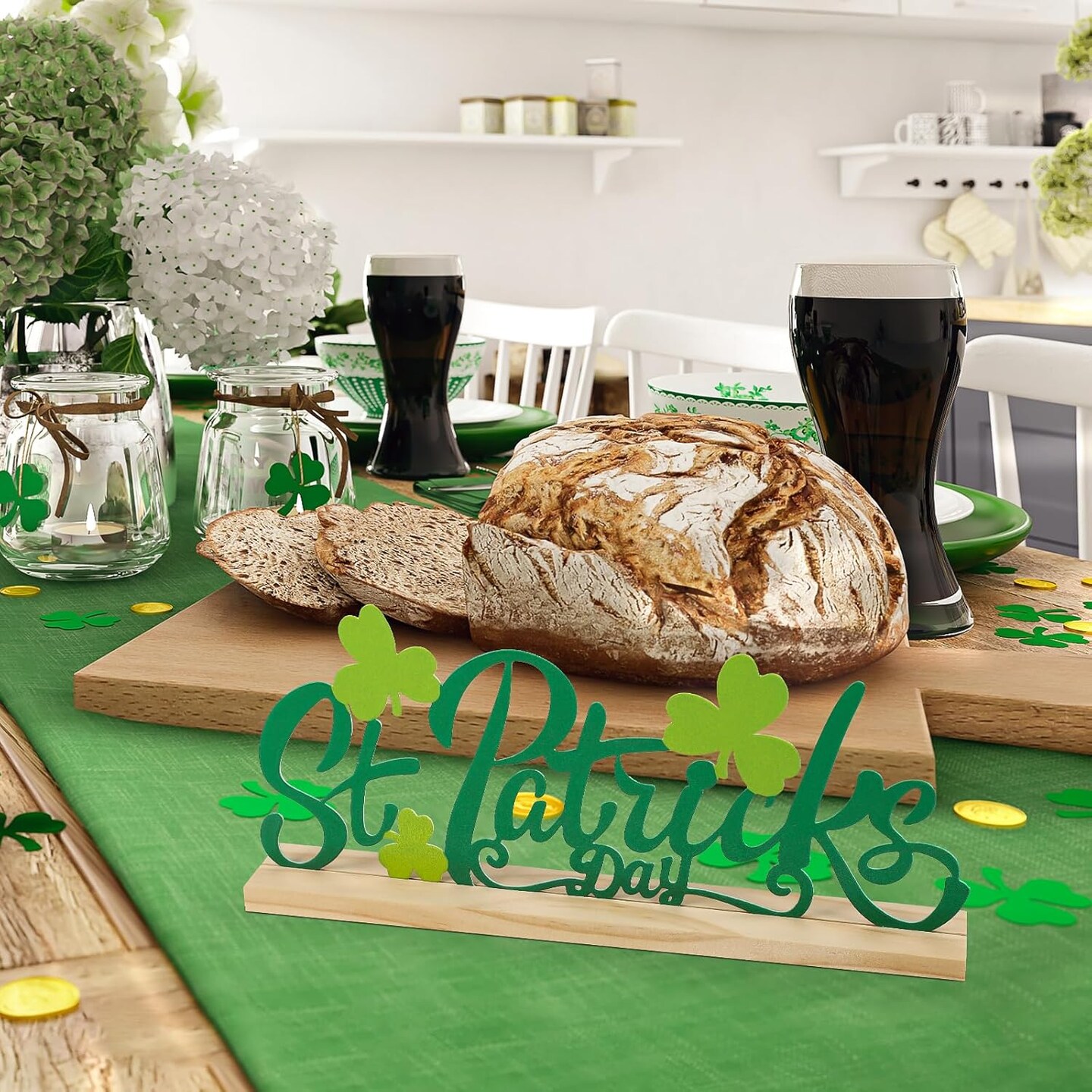 Metal St. Patrick&#x27;s Day Sign, St Patricks Day Decorations for Home