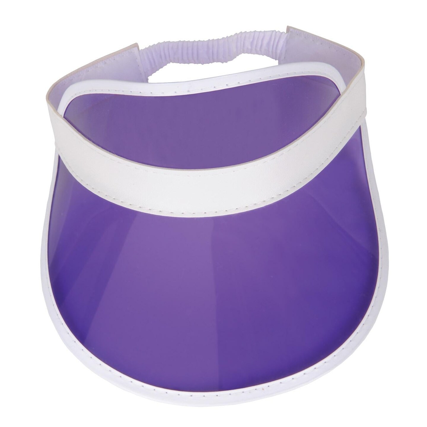12 Pack Beistle Clear Purple Plastic Dealer&#x27;s Visor