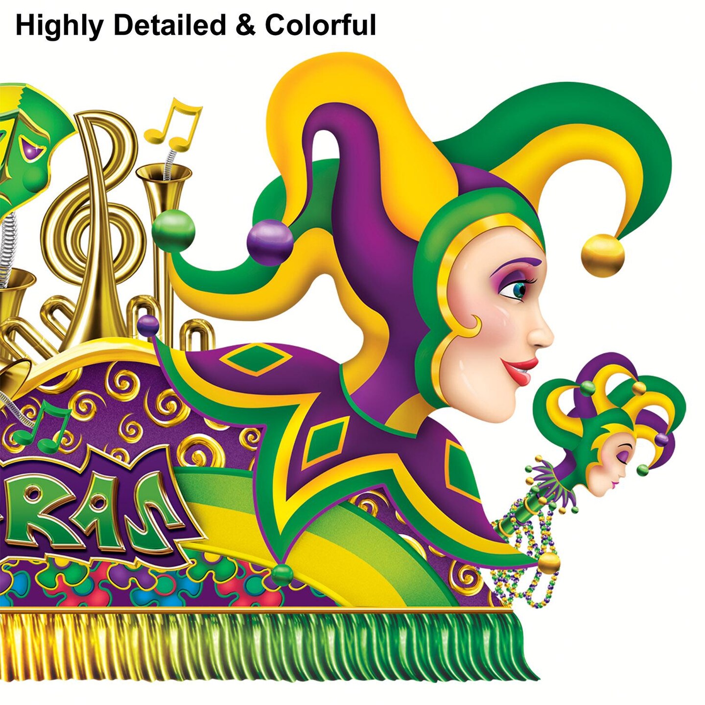 24 Pack Beistle Mardi Gras Float Props