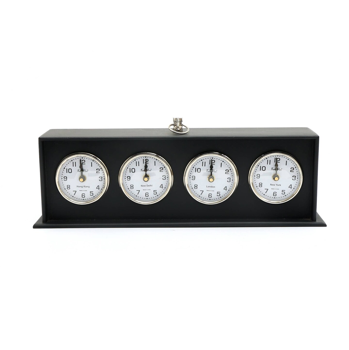 Modern &#x26; Decorative Table World Clock for Home &#x26; Office Decor - Tabletop Object