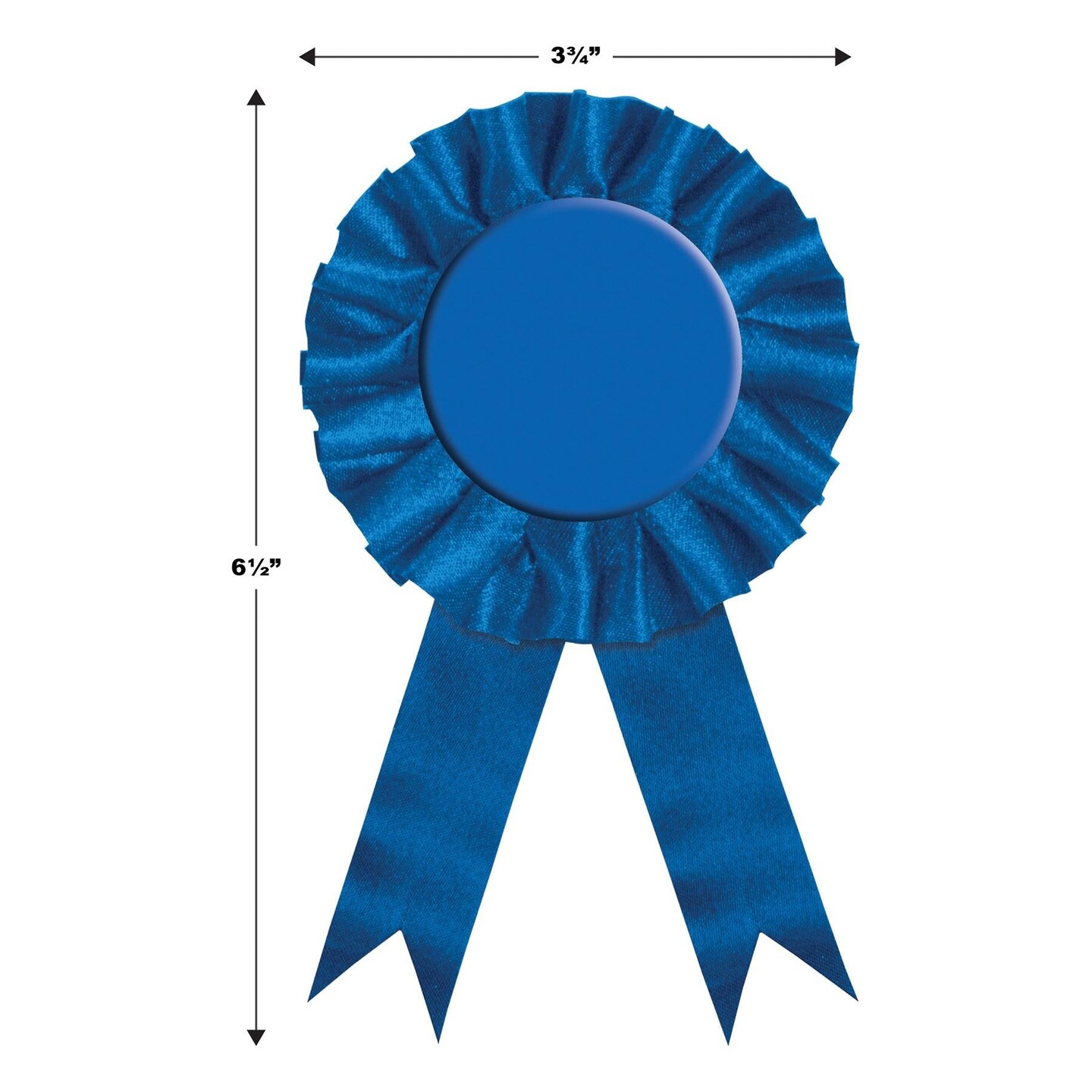 6 Pack Beistle Award Party Ribbon - blue