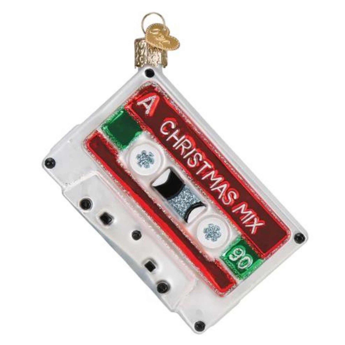 Old World Christmas 4.25 In Christmas Mixtape Tree Ornament , Ornament Music 90'S
