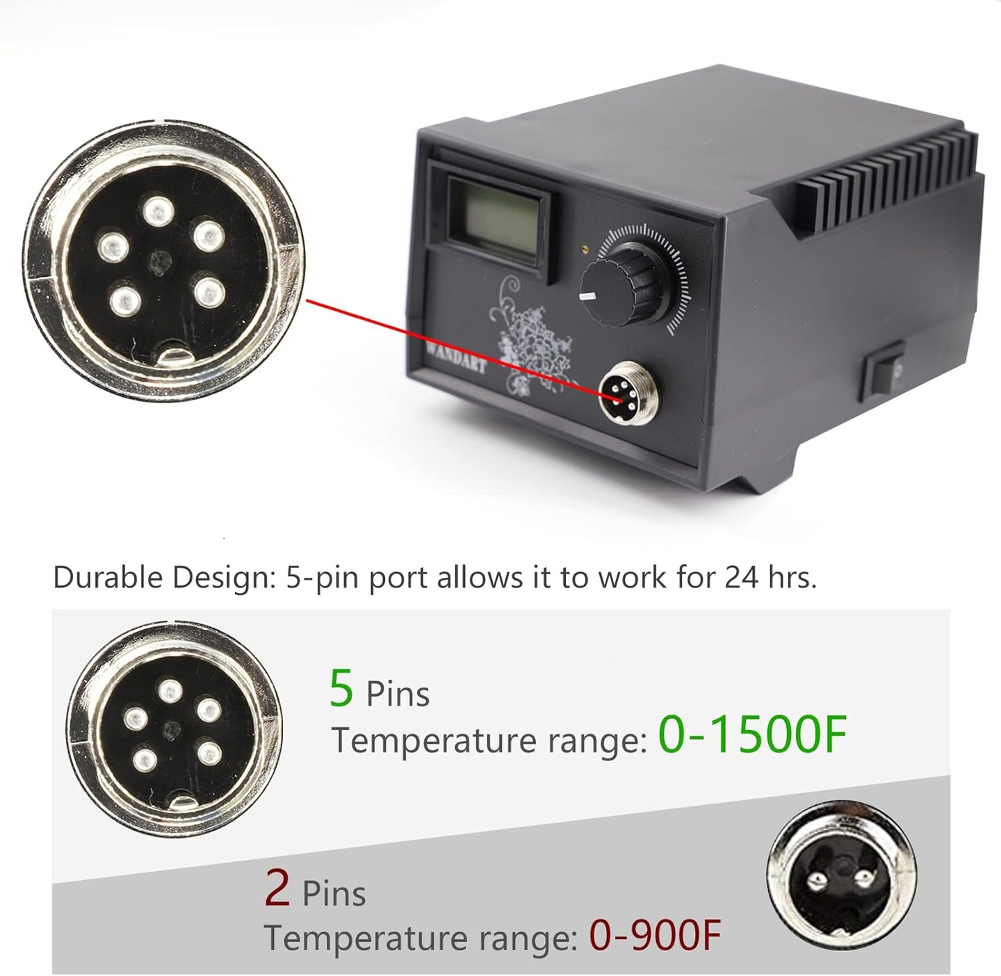 Professional Wood Burning Kit – Single Pen, 20 Tips, Case & 5 Stencils.