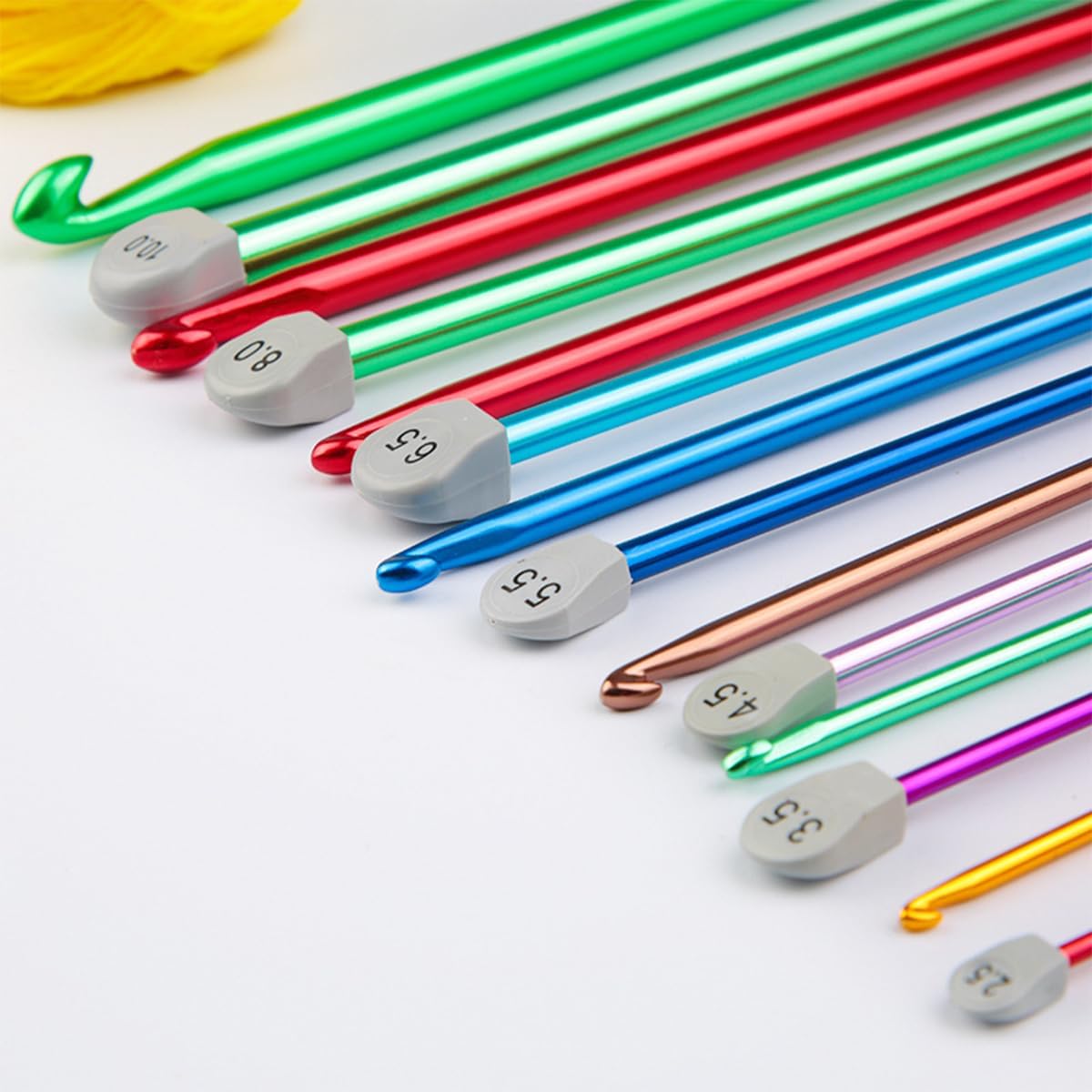 unisian Crochet Hook 6mm 7mm 8mm Long Crochet Hooks Set 3pcs Extra Long Crochet Hook 13.8 Metal Afghan Crochet Needles for Crocheting