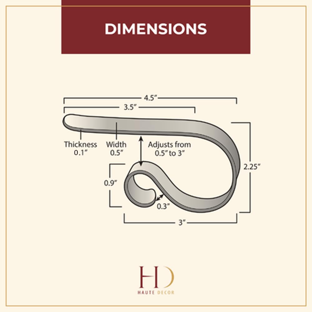 Haute Decor MantleClip Stocking Holders with Removable ZINC Alloy/Winter and Christmas Holiday Icons (2-Pack Snowflake)