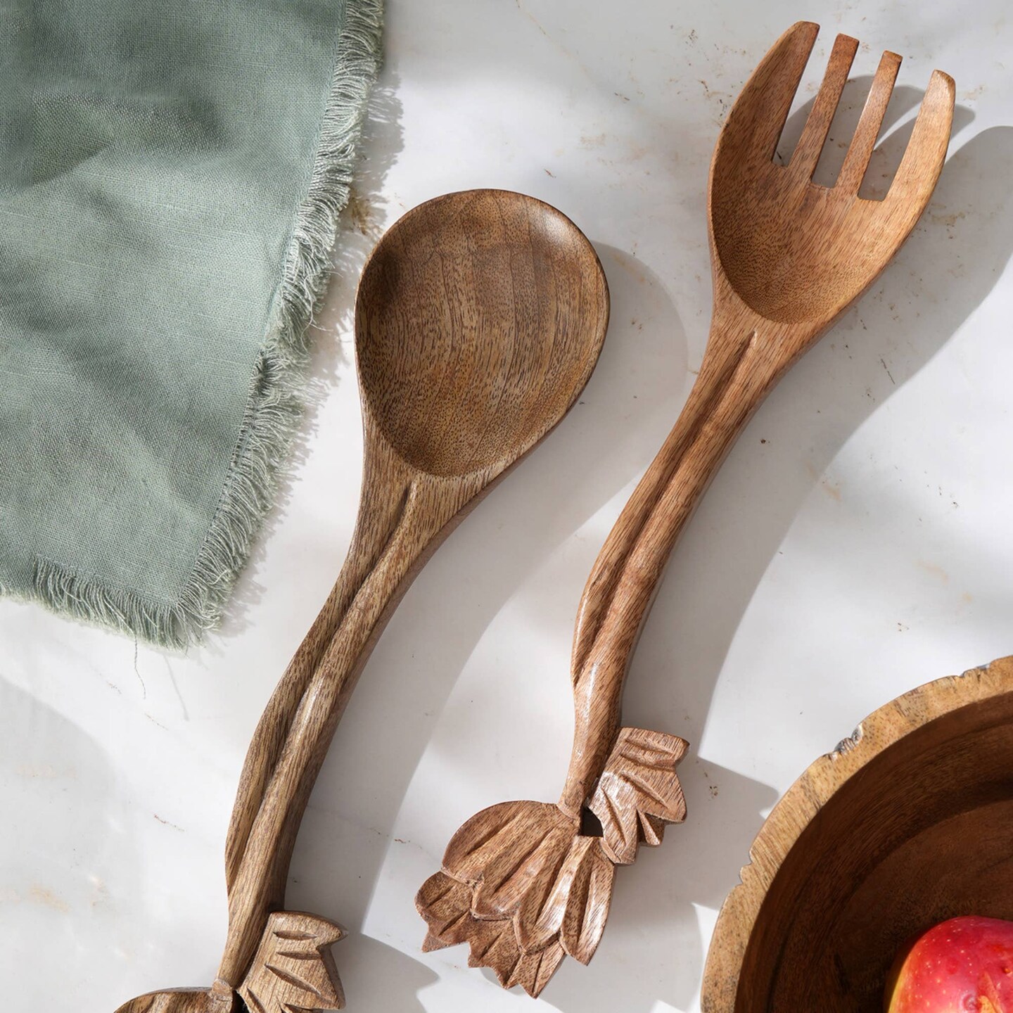 Wooden Cooking Utensil Set/Salad Servers-Set Of 2