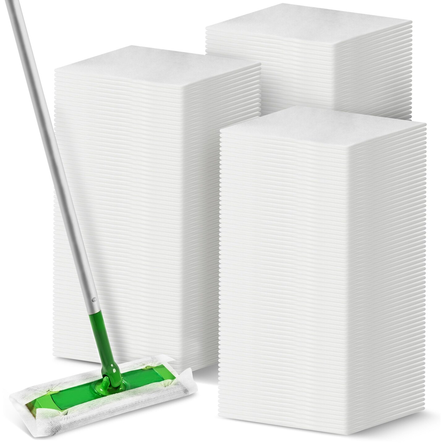 200 Pack Disposable Mop Pads - Disposable Dry Sweeping Cloth Refills for Dusting (11.8 x 10.3 In)