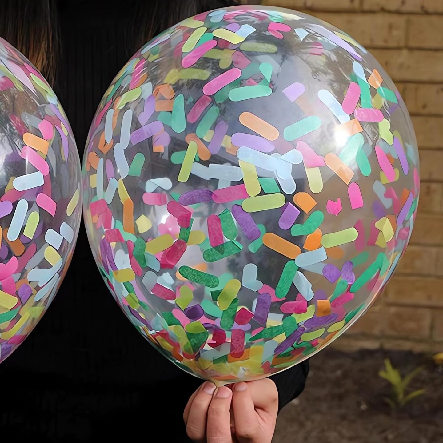 Confetti Balloons/candy confetti balloons/Ice cream sprinkle balloons/birtthday party confetti balloons for baby shower/birthday party/family parties 25pcs