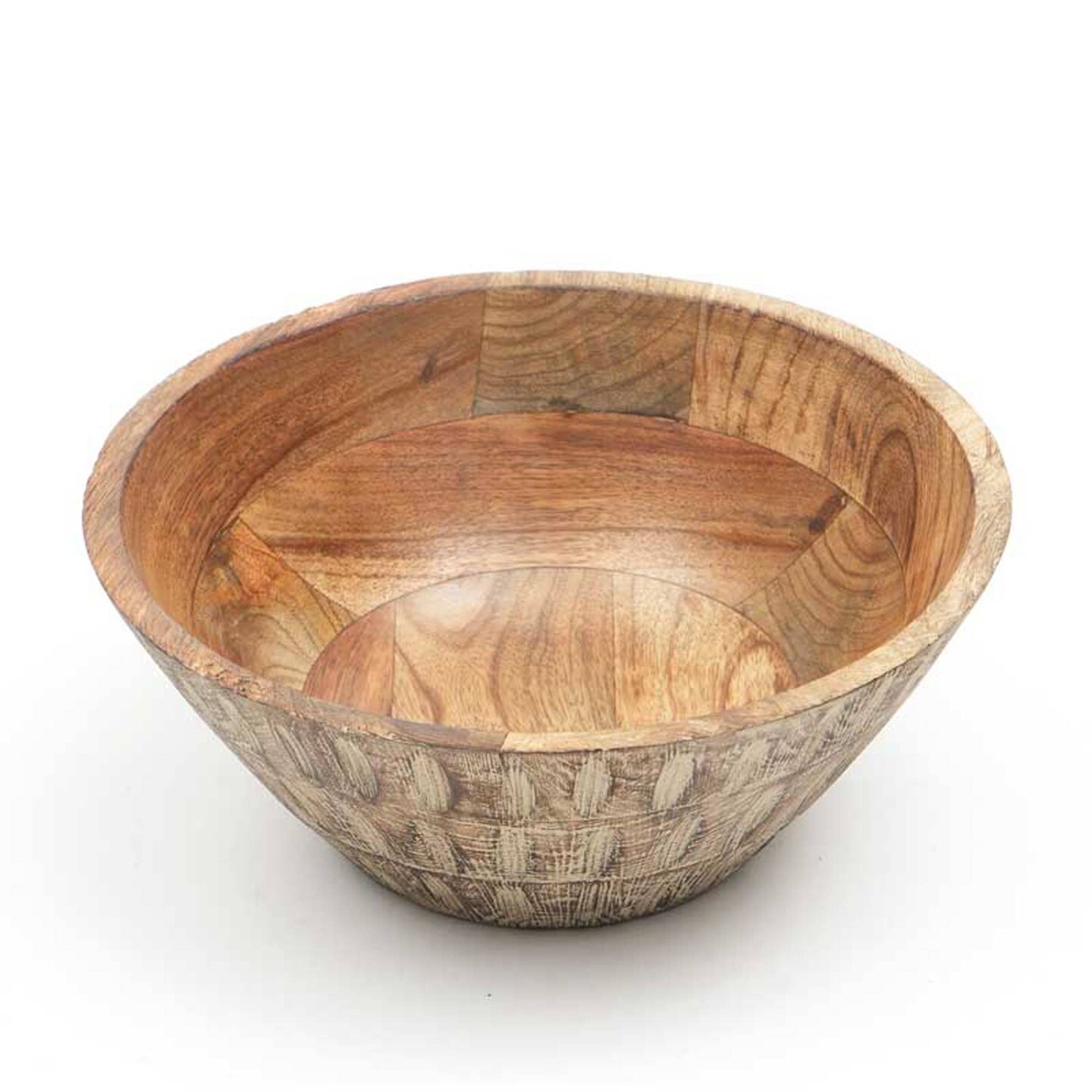Handcrafted Mango Wood Bowl Elegant Table Centerpiece/Serving Bowl