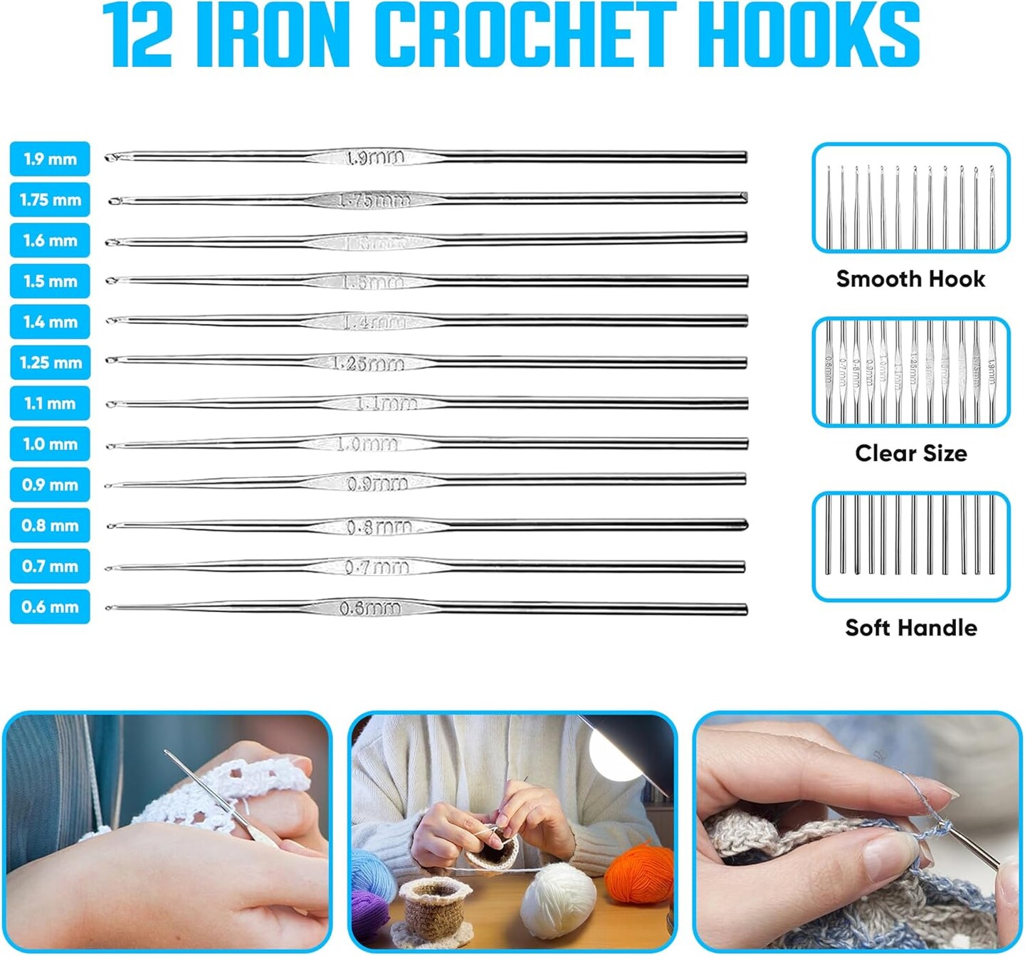 HAVENWARE Crochet Hooks 22 Sizes