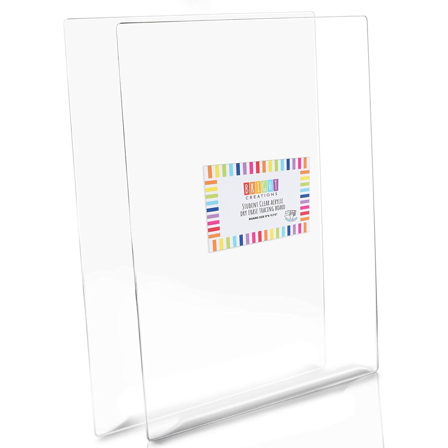 Clear Acrylic Tracing Board Sheet Set for Drawing and Art (9 x 12 In, 2 Pack)