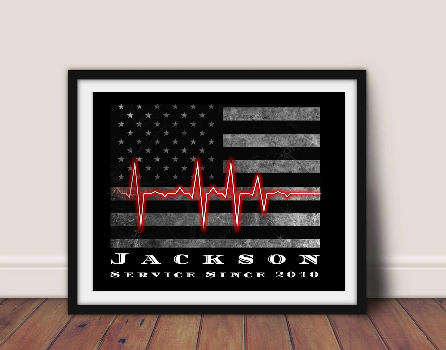 First Responded EMS EMT Paramedic Paramedic Firefighter framed home gift