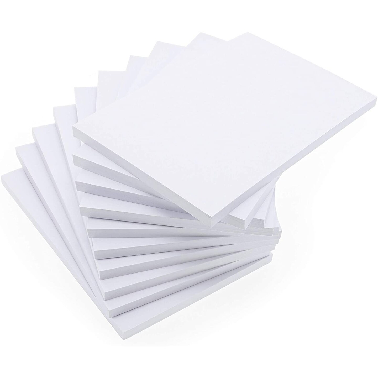 Plain Notepad, Blank Writing Pads, 50 Sheets (4 x 6 In, 10 Pack)