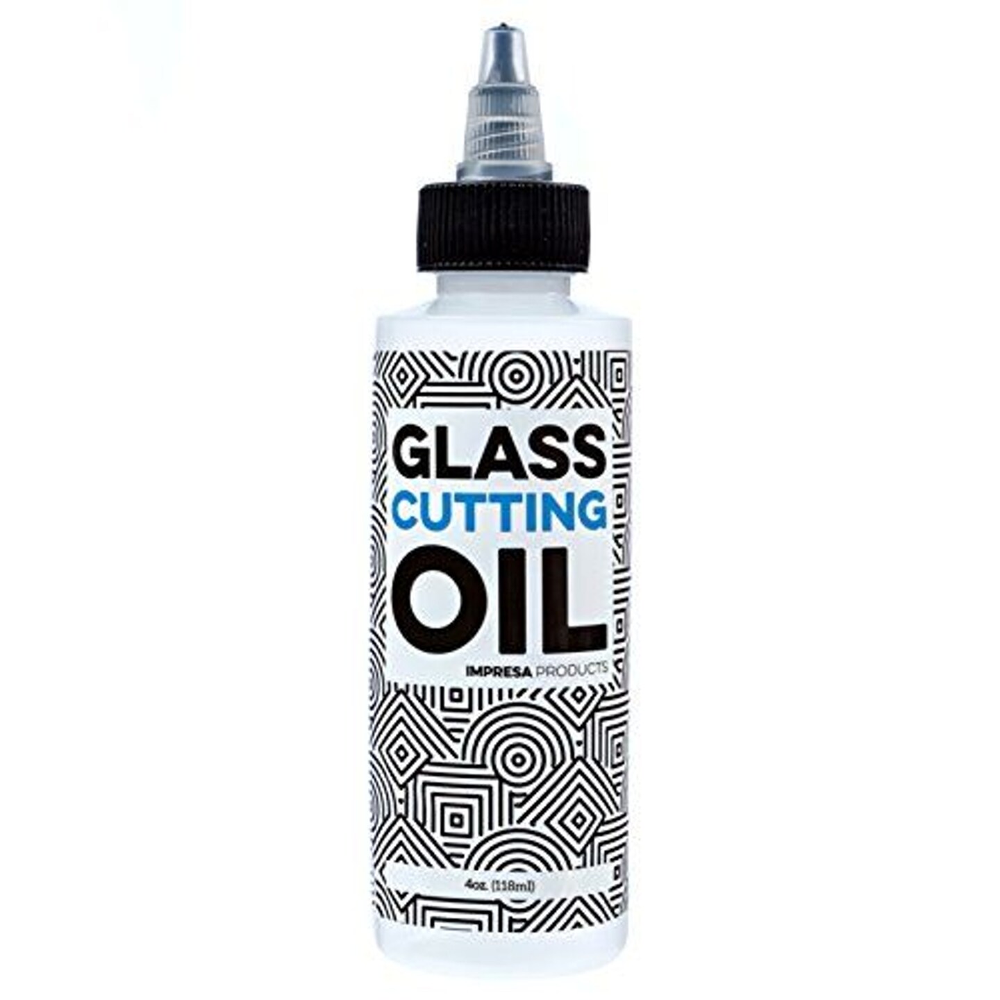 Impresa Custom-Formulated Glass Cutting Oil with Precision Application Top - 4 oz - Great for Stained Glass, Bottles, Tiles, and Mirrors