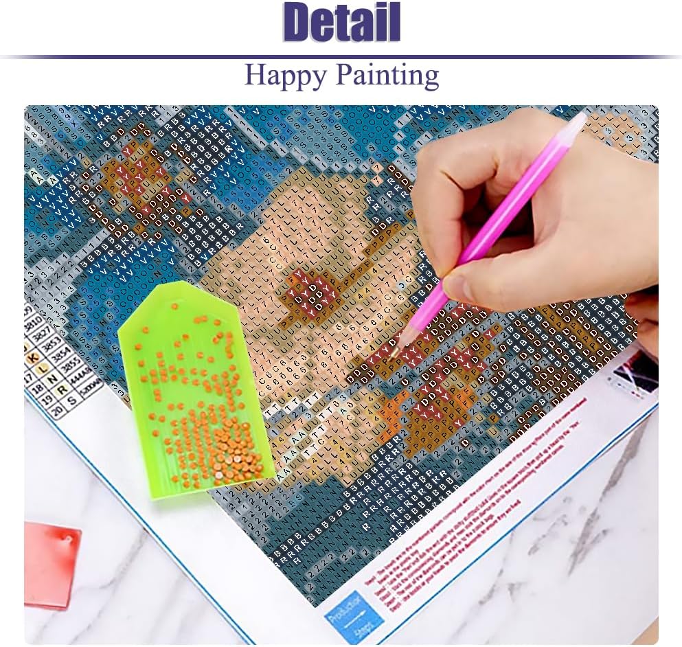 Flower Diamond Painting Kits for Adults, 5D Flwoers Diamond Art Kits for Beginners, DIY Full Drill Plant Diamond Gem Art Kits for Home Wall Decor 12x16 Inch