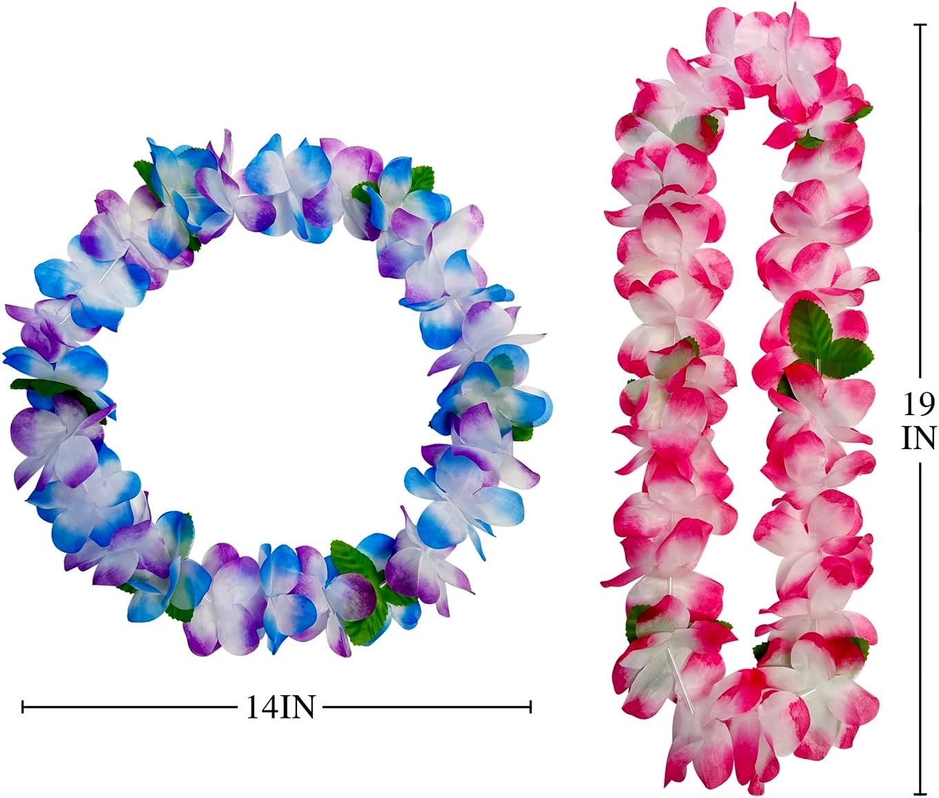 6 Counts Summer Garland Hawaiian Leis Bulk,leis for luau party,hawaiian leis for adults,beach party favors for adults,Summer Beach Vacation,Theme Party Decorations