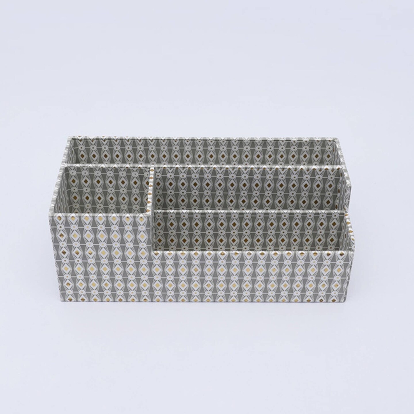 Desk Organizer / Grey - Recycled Cotton Paper