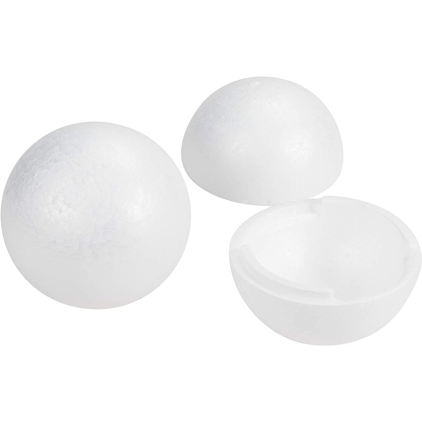 Two Halve Foam Balls for Arts and Crafts Supplies (4 In, 4 Pack)