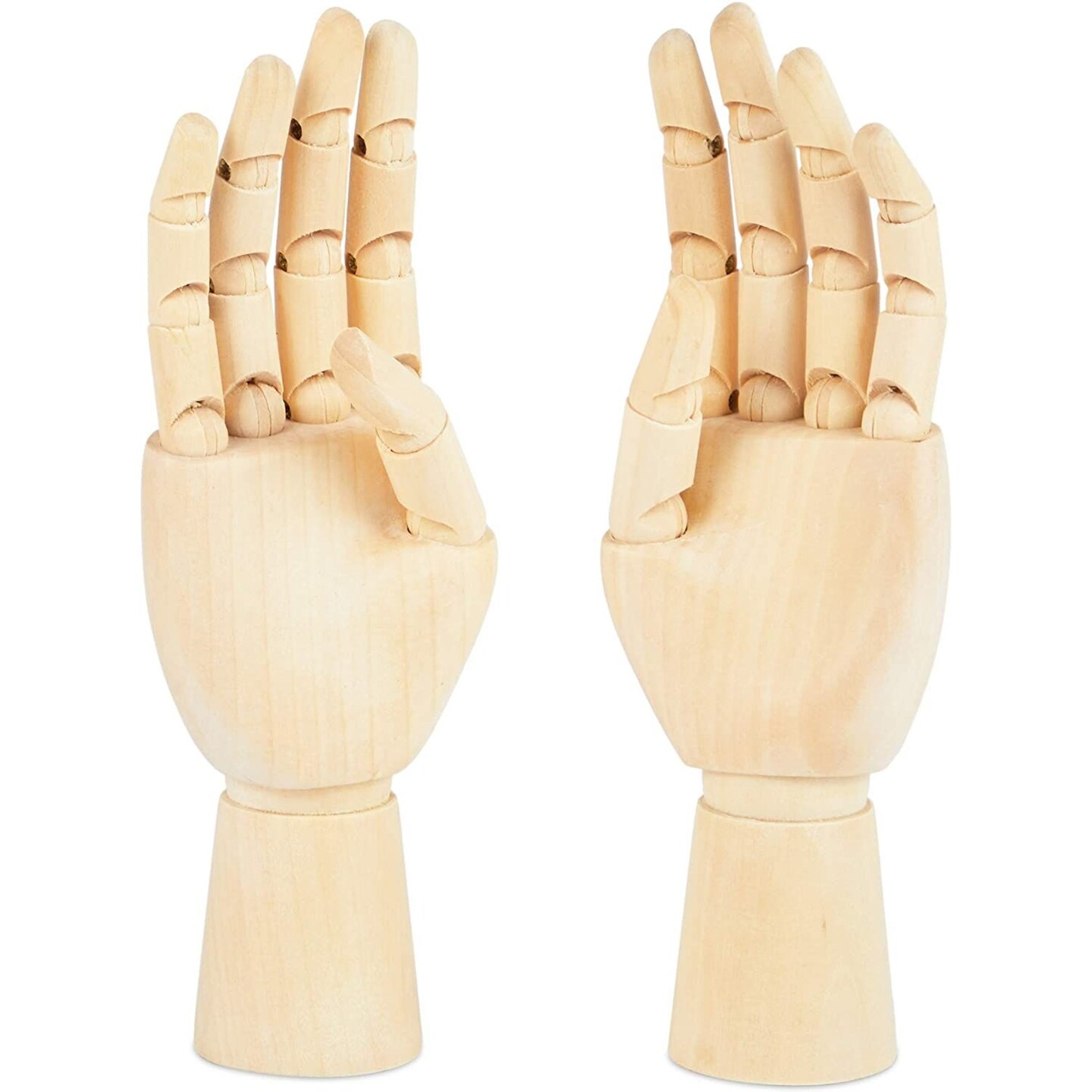 Bright Creations Posable Hand Model for Art, Left and Right Mannequin (7 Inches, 2 Pack)