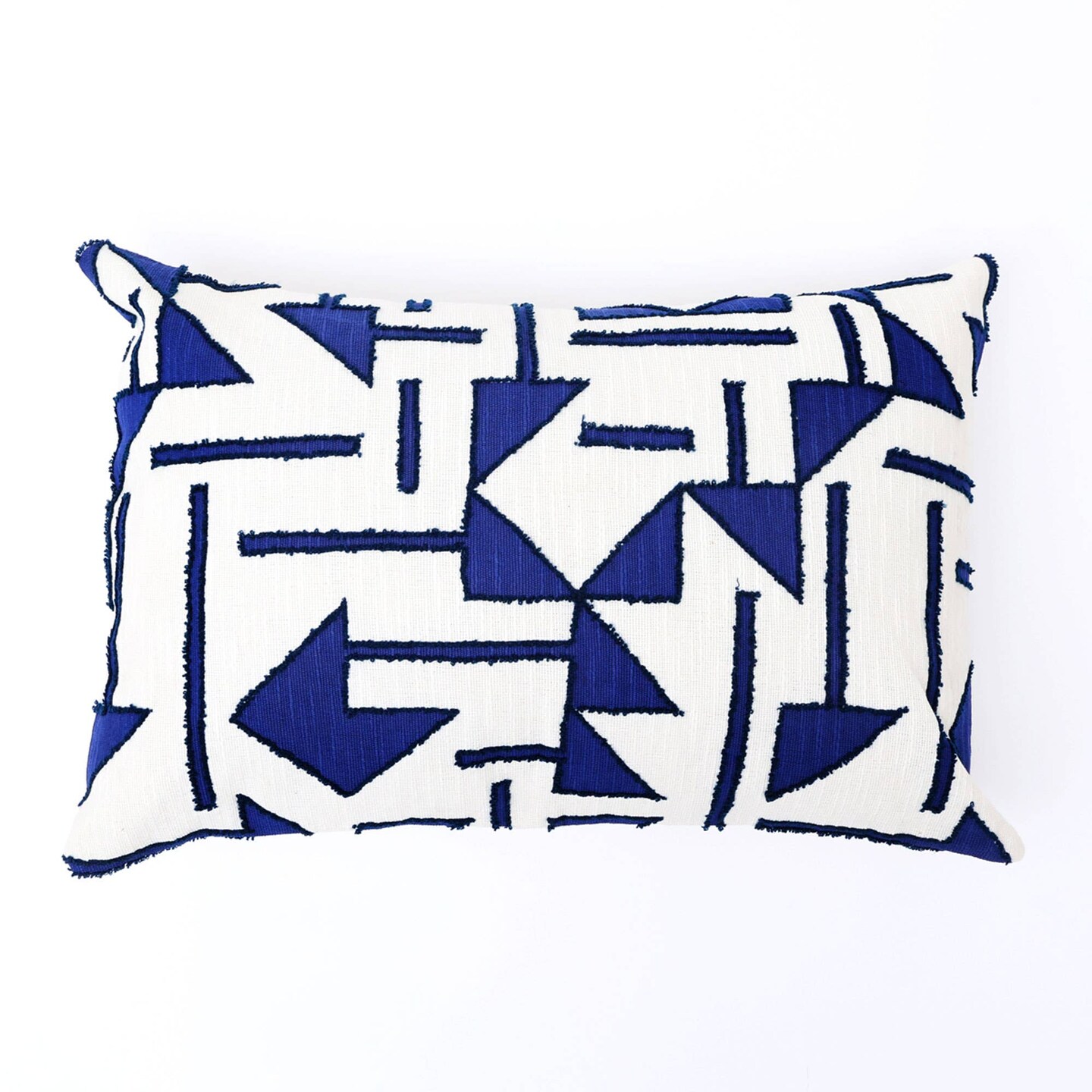 Cotton Abstract Printed Pillow-Black 18&#x22;x18&#x22;(With Filler)