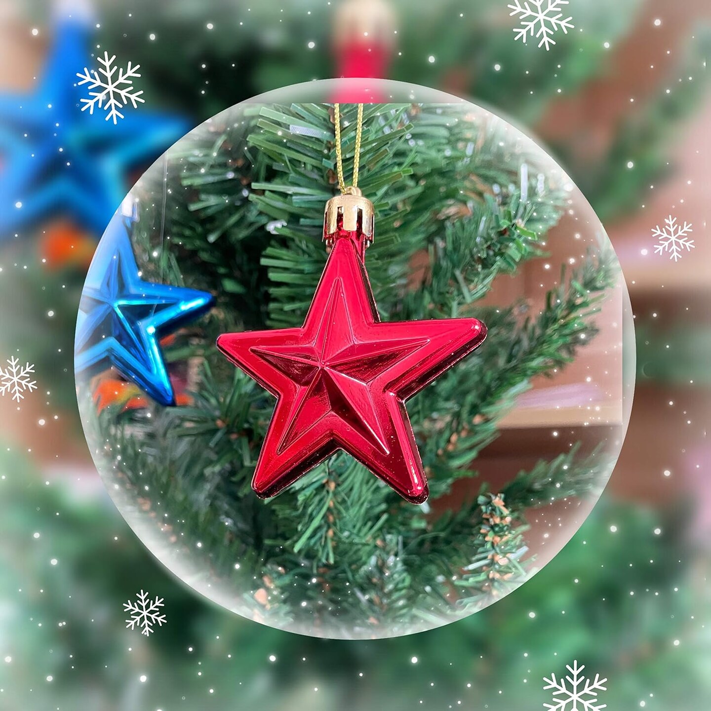 36PCS Independence Day Hanging Star Ornaments