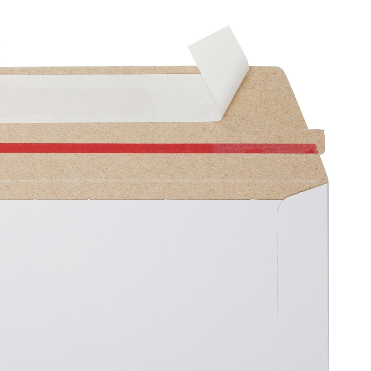 25-Pack Stay Flat Rigid Mailers 12x12 with Self Adhesive Seal, Bulk White Cardboard Envelopes for Shipping Photos, Mailing Calendars, Art Prints, CDs, Documents