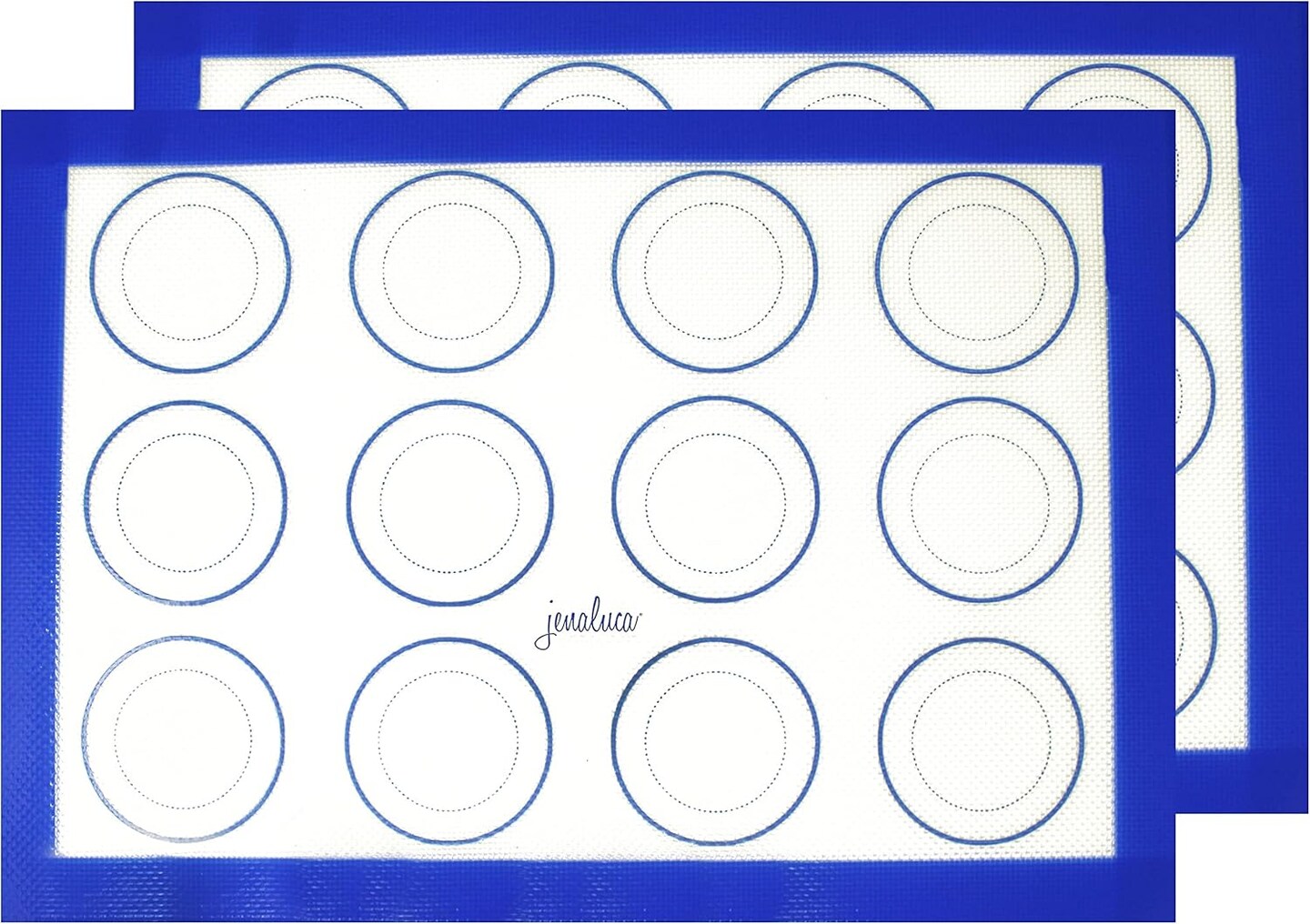 Silicone Baking Mat 2-Pack, Non-Stick, Heat-Resistant, 16.5" x 11.6" for Cookies & Pastries