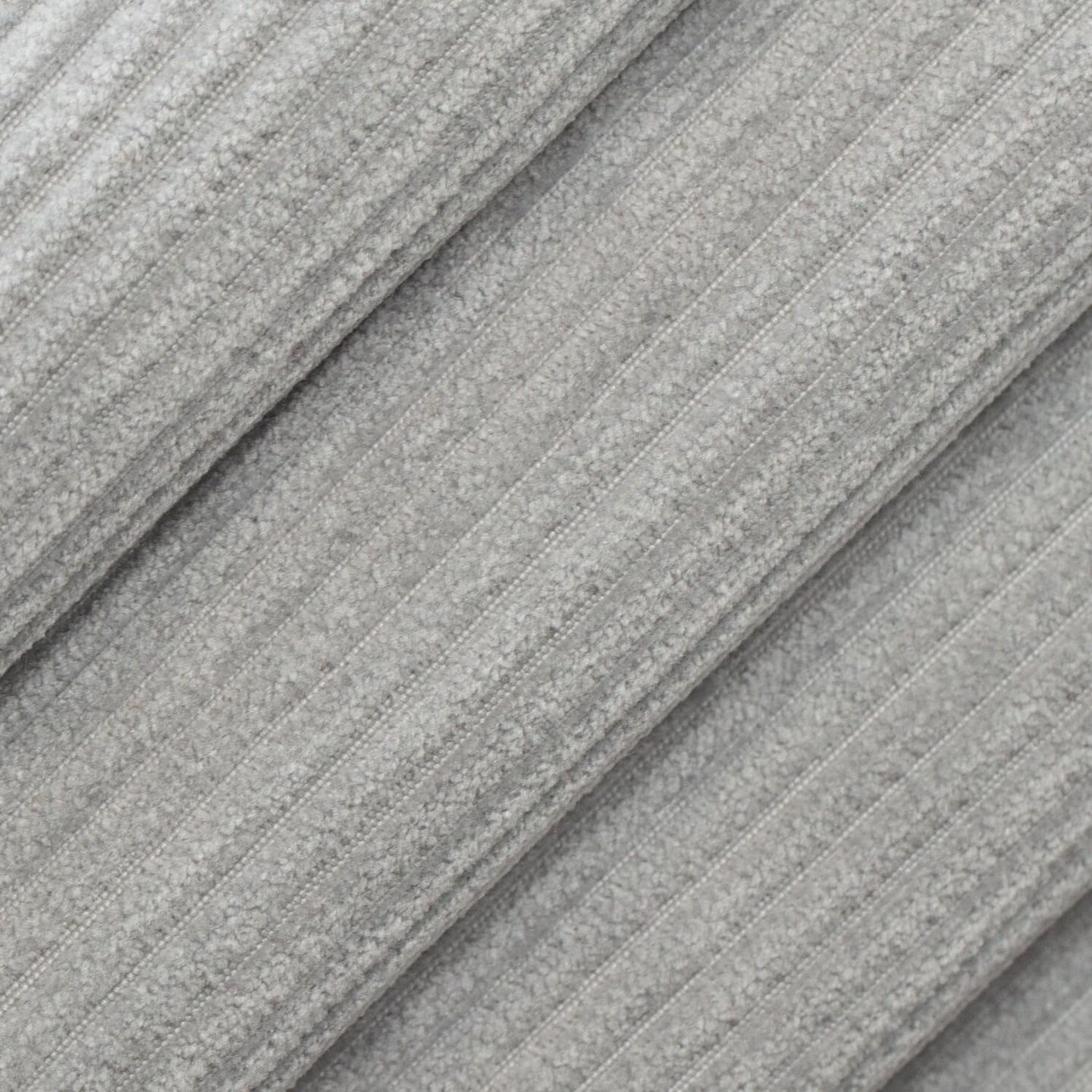 Grey Stain Resistant Performance Pet Friendly Velvet Upholstery Fabric by The Yard - SKU: Marcus Silver